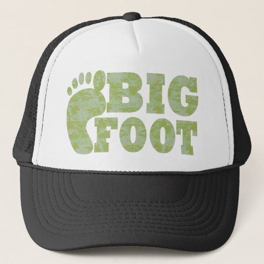 Casquette Camouflage vert Texte Bigfoot (Devant)