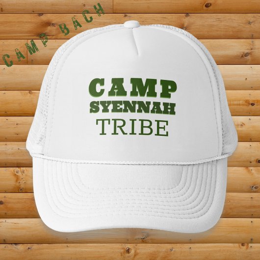 Casquette Camp Bachelorette Vert personnalisé