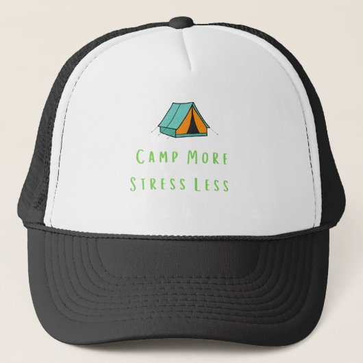 Casquette Camp plus, Stress Less Ladies Camping (Devant)