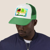 Casquette Camper Vintage Retro customisé (En situation)