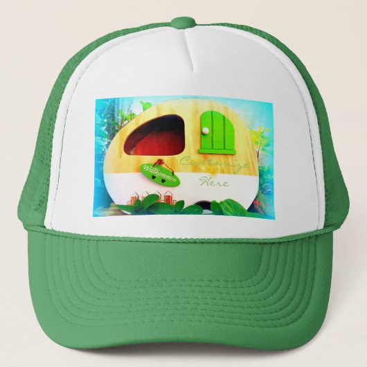 Casquette Camper Vintage Retro customisé (Devant)