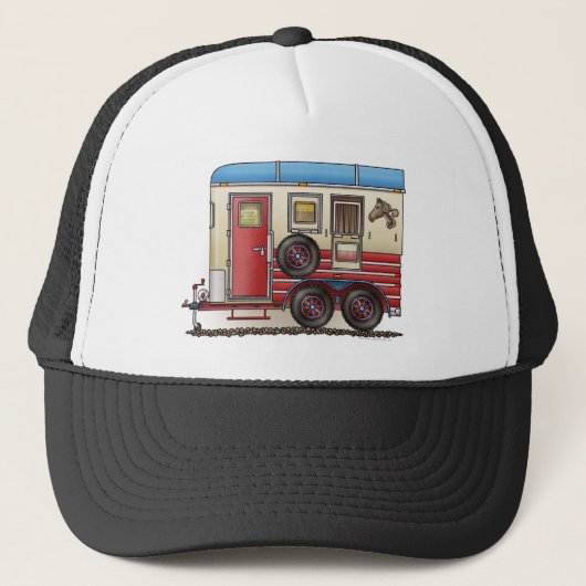 Casquette Campeur de remorque de cheval (Devant)