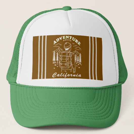 Casquette camping - California (Devant)