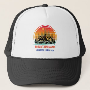 Casquette Camping familial personnalisé en montagne
