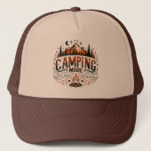 Casquette Camping Moderne Rétro Typographie (Devant)