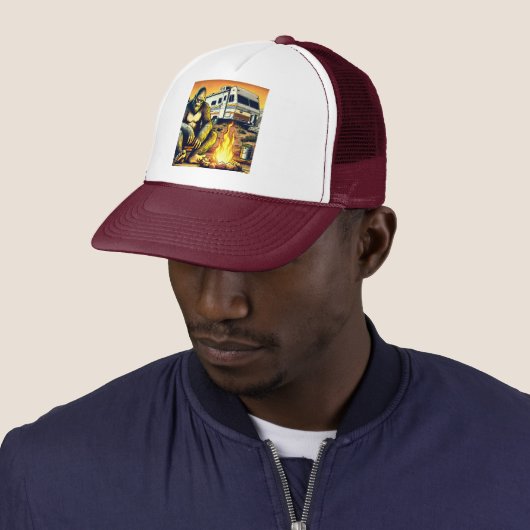 Casquette Camping Retro RV Sasquatch (En situation)