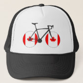 Casquette Canada Drapeau à vélo (Devant)
