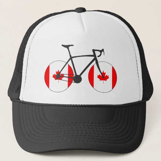 Casquette Canada Drapeau à vélo (Devant)
