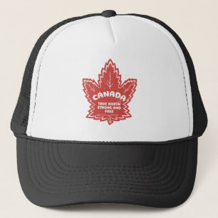 Casquette Canada Feuille D'Érable Véritable Nord Fort Et Lib