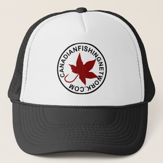 Casquette canadien de camionneur de noir de réseau (Devant)