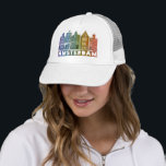 Casquette Canal House Rainbow Amsterdam Hollande Voyage<br><div class="desc">Montrez votre amour pour la Hollande avec cette douce et charmante Amsterdam abrite un tee art motif. Fait un grand cadeau d'anniversaire ! Vous pouvez également le customiser et ajouter ou modifier le texte. Consultez ma boutique pour plus de couleurs et de motifs ! Et plus d'articles assortis comme des...</div>
