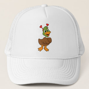 Casquette Canard avec bandeau de coeur