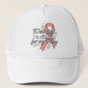 Casquette Cancer utérin : porter un ruban pour mon héros