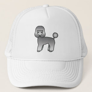 Casquette Caniche jouet gris Chien de dessin animé mignon