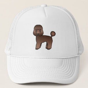 Casquette Caniche jouet marron Chien de dessin animé mignon