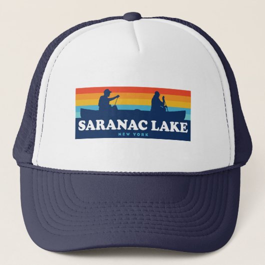 Casquette Canot Saranac Lake New York (Devant)