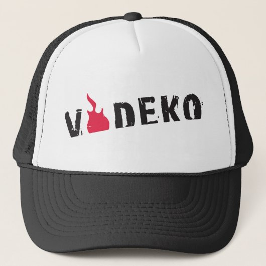 Casquette Cap noir/blanc (Devant)