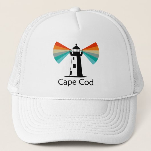 Casquette Cape Cod Massachusetts Phare Arc-en-ciel (Devant)