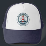 Casquette Cape Henlopen State Park Delaware Badge<br><div class="desc">Illustration du parc d'état du Cap Henlopen dans un cercle de style badge.</div>