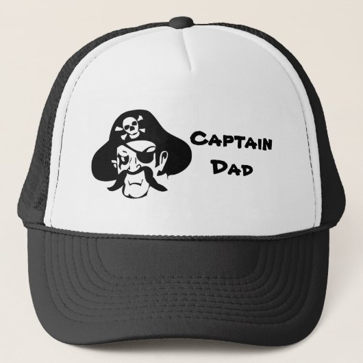 Casquette Capitaine Dad de pirate (Devant)