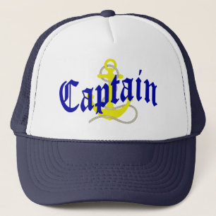 Casquette Capitaine de bateau et ancre