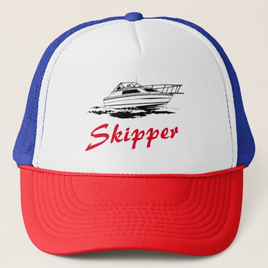 Casquette capitaine de bateau skipper (Devant)