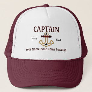Casquette Capitaine d'équipage ou skipper d'honneur