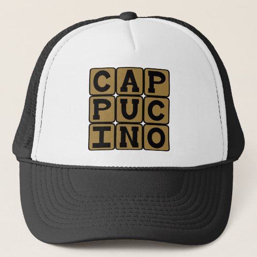 Casquette Cappuccino, boisson italienne (Devant)