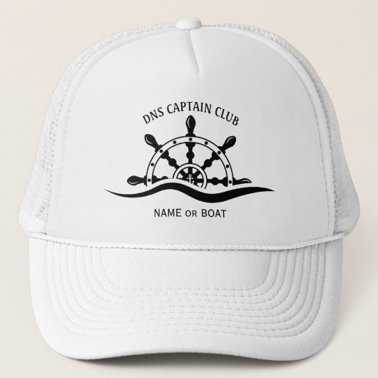 Casquette Captain Your Boat Name (Devant)