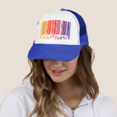Casquette Capuchon de code-barres coloré (En situation)