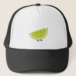 Casquette Caractère découpé en tranches de sourire de chaux