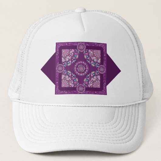 Casquette Cardinal rouge Rosace (Devant)
