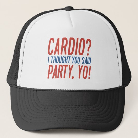 Casquette Cardio Party Yo (Devant)