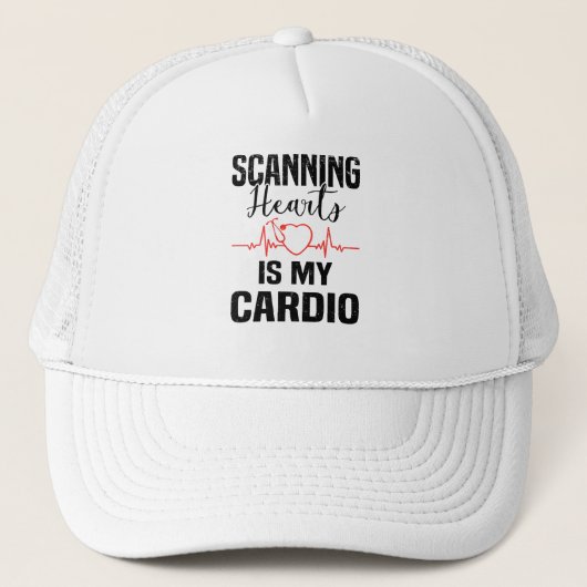 Casquette Cardiology Heart Surgery Heartbeat (Devant)