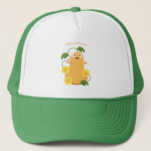 Casquette Caricature citrouille gourde en beuret joyeux
