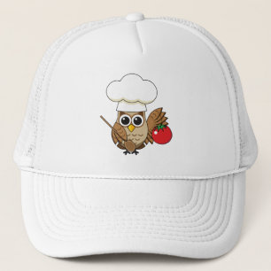 Casquette Caricature de Chouette à Cuisine mignonne