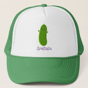 Casquette Caricature de cornichon joyeux