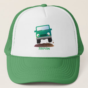 Casquette Caricature de voiture 4 X4 hors route