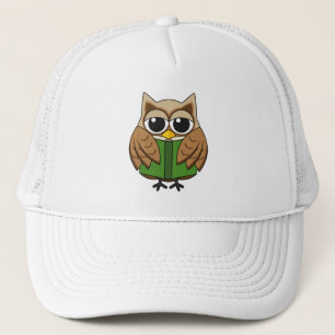Casquette Caricature du livre de lecture de la Chouette