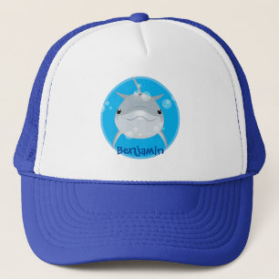 Casquette Caricature joli dauphin kawaii kawaii