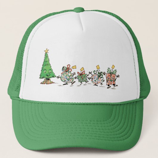 Casquette Caricature mignonne Danser Présentations de Noël e (Devant)