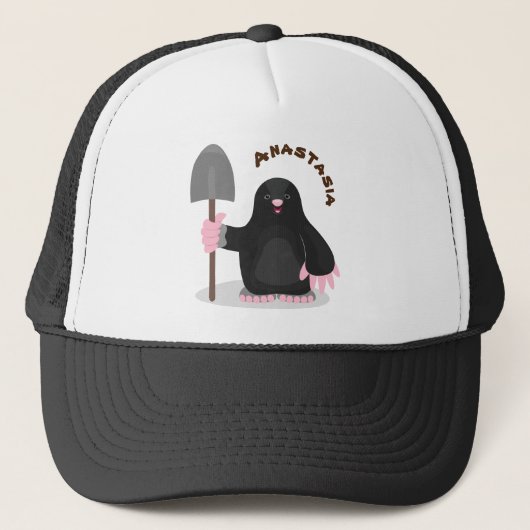Casquette Caricature mole joyeux (Devant)