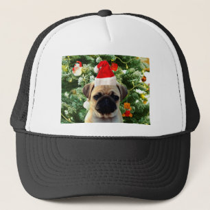 Casquette Carlin Chien Chien Chien de Noël Arbre de Noël Orn