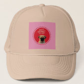 Casquette Carlin mignon Chien Chien Heureux Anniversaire Chi (Devant)