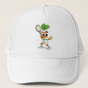 Casquette Carotte de tennis mignonne – Mascotte de sport drô