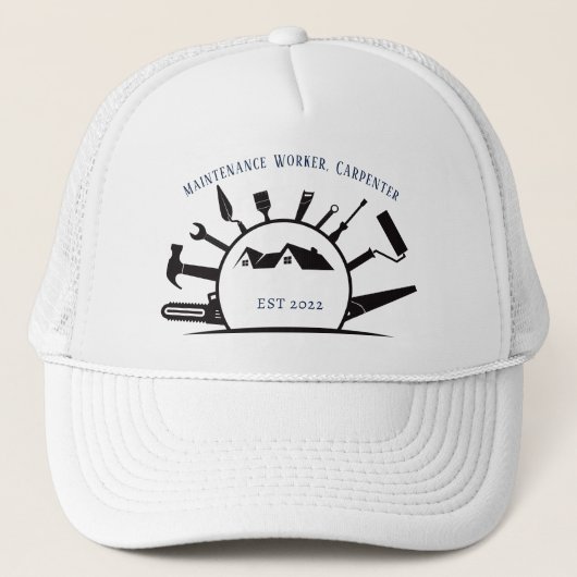 Casquette Carpentier, Travailleur de maintenance, Carpentier (Devant)