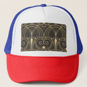 Casquette Carreaux géométriques Art Déco Luxe.