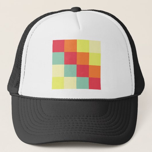 Casquette Carrés couleur (Devant)