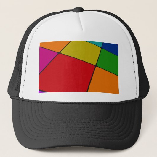 Casquette Carrés couleur (Devant)