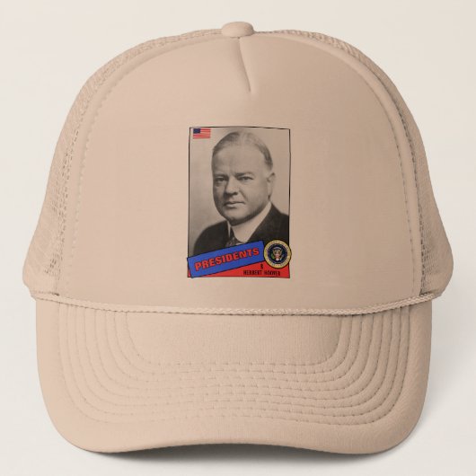 Casquette Carte de baseball d'Herbert Hoover (Devant)